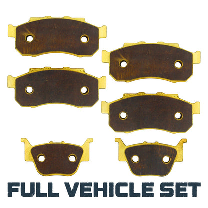 Honda Pioneer 700/520/500 2014-2026 Brass Brake Pad Set